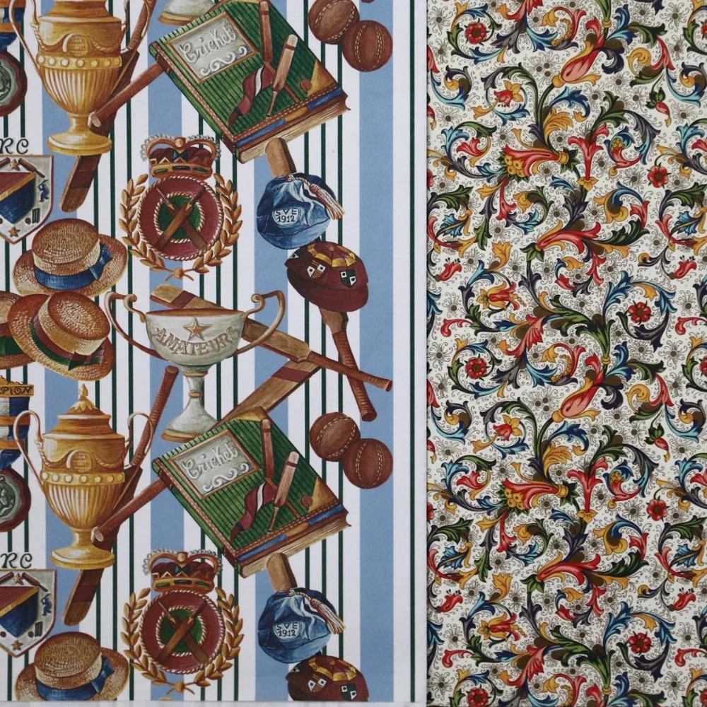 2 Rossi Italian Decorated Gift Wrap Scrapbooking Decoration Paper Florence Italy